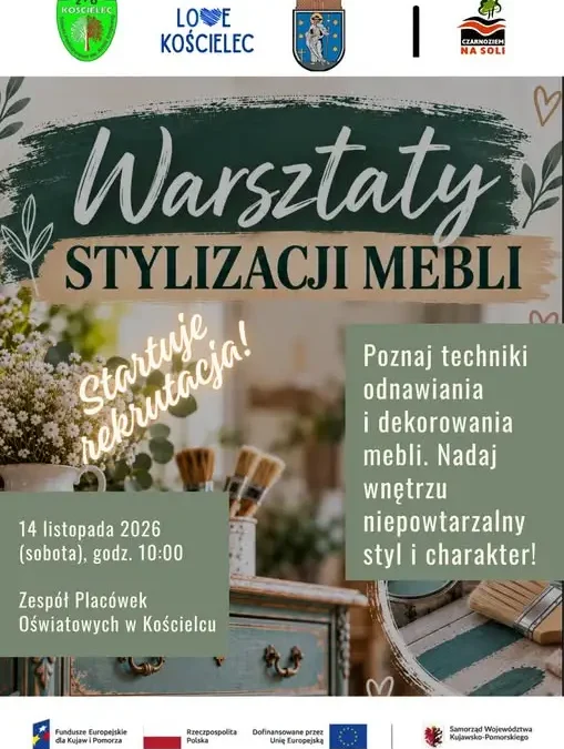 Warsztaty stylizacji mebli w Kościelcu – nadaj starym meblom nowe życie