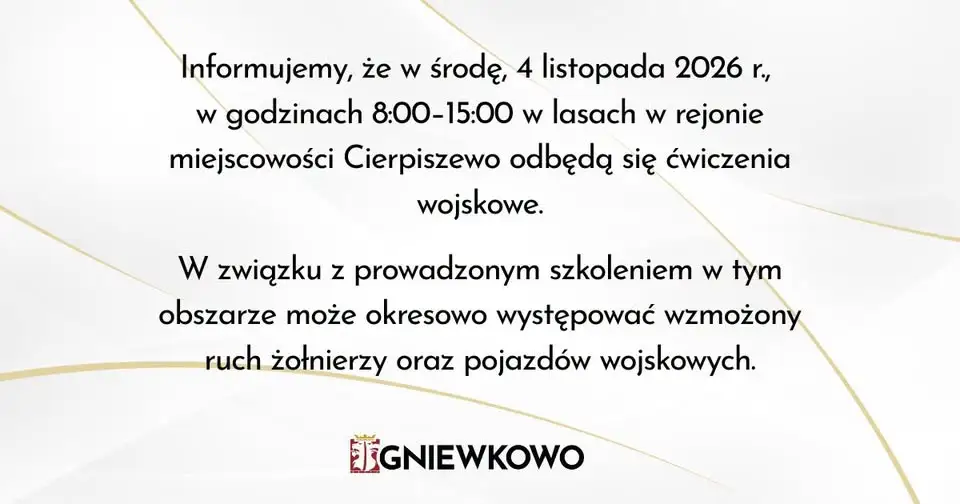 Ćwiczenia wojskowe w lasach pod Cierpiszewem – 4 listopada